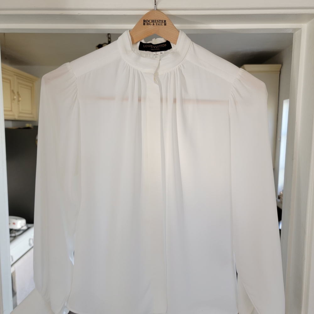 Louis Vuitton Luxury Design White Women's Top